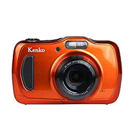 【中古】(非常に良い)Kenko デジタルカメラ DSC200WP 防塵・防水 IP58 2016万画素 光学4倍ズーム 1m耐衝撃 オレンジ 438589