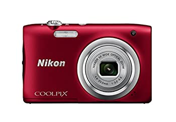 (非常に良い)Nikon デジタルカメラ COOLPIX A100 光学5倍 2005万画素 レッド A100RD