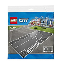 【中古】(未使用・未開封品)レゴ (LEGO) シティ ロードプレート T字路+カーブ(2枚入り) 7281