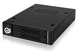 【中古】Cremax 2x 2.5インチ SATA 3 HDD/SSD搭載用モバイルラック 3.5インチベイサイズ対応メタル黒モデル CS5023 MB992SK-B