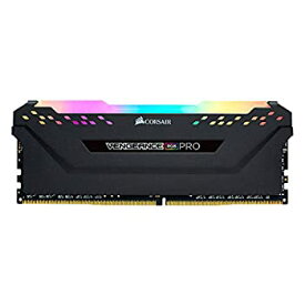 【中古】CORSAIR DDR4-3200MHz デスクトップPC用 メモリモジュール VENGEANCE RGB PRO シリーズ 16GB [8GB×2枚] CMW16GX4M2C3200C16