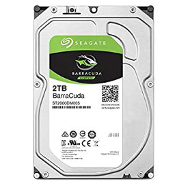 【中古】Seagate BarraCuda 3.5" 2TB 内蔵ハードディスク HDD 6Gb/s 256MB 5400rpm 正規代理店品 ST2000DM005