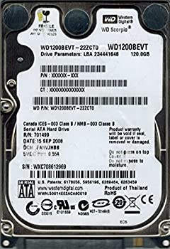Western Digital WD1200BEVT-22ZCT0 120GB DCM: FANVJHBB [並行輸入品]