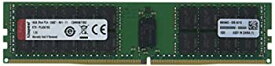 【中古】Kingston - DDR4-16 GB - DIMM 288-pin - 2400 MHz / PC4-19200 - CL17-1.2 V - registered - ECC