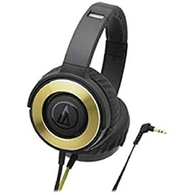 【中古】audio-technica SOLID BASS ヘッドホン 密閉型 ブラックゴールド ATH-WS550 BGD