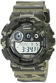 【中古】カシオ 腕時計 G-SHOCK Camouflage Series（カモフラージュシリーズ） グリーン系　[逆輸入品] GD-120CM-5CR