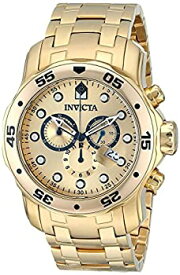 中古 【中古】[インヴィクタ]Invicta 腕時計 "Pro Diver" Chronograph 18k Gold-Plated Stainless Steel Watch 0074 メンズ [並行輸入品]