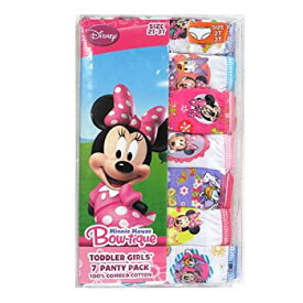 【中古】(非常に良い)Disney　ディズニー　ミニーマウス　女の子　パンツ　ショーツ7枚セット　並行輸入品 (2T/3T)