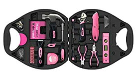 【中古】かわいいピンクの工具セット　72種類の工具ツールセット　オシャレなケース付 [並行輸入品]