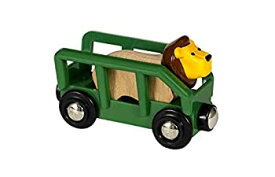 【中古】(未使用・未開封品)BRIO (ブリオ) WORLD ライオンとワゴン[木製レール おもちゃ]33966