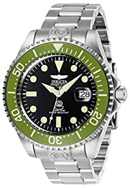 【中古】Invicta Men's Pro Diver 47mm Steel Bracelet & Case Automatic Black Dial Analog Watch 27612