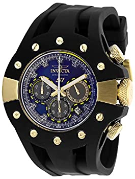 Invicta Men´s 28568 S1 Rally Quartz 3 Hand Gold Blue Dial Watch
