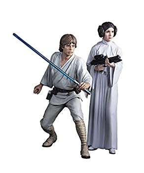 【中古】Kotobukiya Luke Skywalker and Princess Leia 'Star Wars' ARTFX+ Statue [並行輸入品] フィギュア
