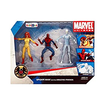 Marvel Universe 3 3/4in Exclusive Action Figure 3-Pack Spider-Man and His Amazing Friends (Firestar Spider-Man and