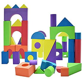 【中古】Giant Foam Building Blocks Building Toy for Girls and Boys Ideal Blocks/Construction Toys for Toddlers 50 Pieces Different Shapes & Siz