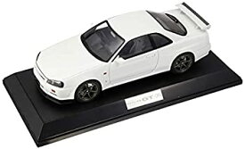 【中古】Hobby JAPAN 1/18 ニッサン スカイライン GT-R V・スペック 1999 (BNR34) ホワイト 完成品