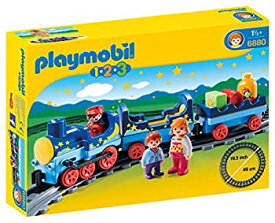 【中古】Playmobil 1.2.3 Train with tracks