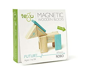 【中古】Tegu Robo Magnetic Wooden Block Set by Tegu [並行輸入品]