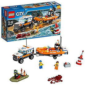 【中古】(非常に良い)レゴ(LEGO)シティ 海上レスキューボートと4WDキャリアー 60165