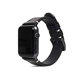 【中古】SLG Design Apple Watch バンド 44mm 42mm用 本革 Italian Buttero Leather Strap ブラック (アップルウォッチバンド イタリアンブッテーロレザ