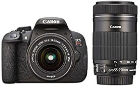 【中古】Canon デジタル一眼レフカメラ EOS Kiss X7i ダブルズームキット EF-S18-55 IS STM/EF-S55-250 IS STM付属 KISSX7I-WKIT