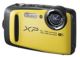 【中古】(非常に良い)FUJIFILM デジタルカメラ XP90 防水 イエロー FX-XP90Y
