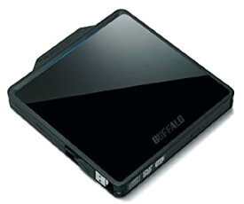 【中古】BUFFALO USB2.0用 ポータブルDVDドライブ Wケーブル収納タイプ ブラック DVSM-PC58U2V-BKC