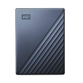 【中古】WD ポータブルHDD 4TB USB Type-C ブルー My Passport Ultra 暗号化 パスワード保護 外付けハードディスク / WDBFTM0040BBL-WESN