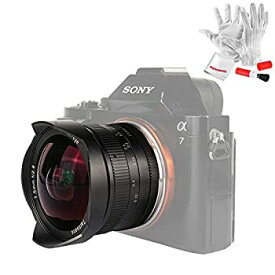 【中古】(非常に良い)7artisans 7.5mm f2.8 魚眼レンズ カメラ交換レズ 手動フォーカス Pergearクリーニングキットセット同梱 (Sony Eマウント)