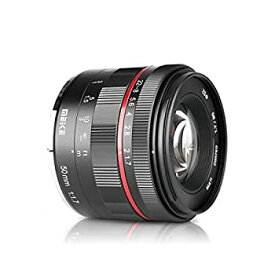 中古 【中古】Meike MK 50 mm f/1.7 Full Frame Aperture Manual Focus Lens for Fujifilm Mirrorless Cameras X-T1 X-T2 X-Pro1 X-Pro2 X-M1 X-T10 X-A1 X-A2