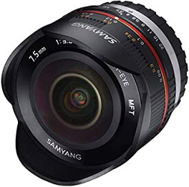 【中古】(非常に良い)SAMYANG 単焦点魚眼レンズ 7.5mm F3.5 フィッシュアイ マイクロフォーサーズ用 ブラック
