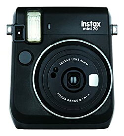 【中古】FUJIFILM インスタントカメラ チェキ instax mini 70 ブラック INS MINI 70N BLACK