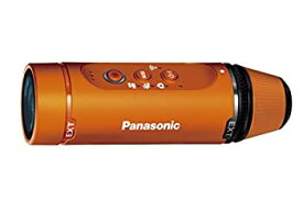 【中古】(非常に良い)パナソニック ウェアラブルカメラ オレンジ HX-A1H-D