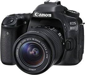 【中古】(非常に良い)Canon デジタル一眼レフカメラ EOS 80D レンズキット EF-S18-55mm F3.5-5.6 IS STM 付属 EOS80D1855ISSTMLK
