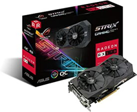 【中古】ASUS グラフィックボード Strixシリーズ AMD Radeon RX570搭載ビデオカード ROG-STRIX-RX570-O4G-GAMING