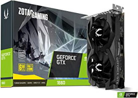 【中古】ZOTAC Gaming GeForce GTX 1660 6GB GDDR5 192ビットゲームグラフィックカード 超コンパクト ZT-T16600F-10L