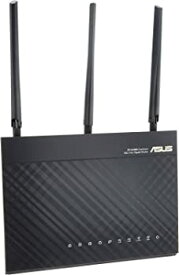 【中古】ASUS WiFi 無線LAN ルーター RT-AC68U 11ac デュアルバンド AC1900 1300+600Mbps 最大18台 4LDK 3階建 【 iPhone X / XS 対応 】