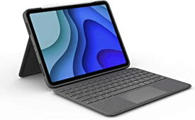 【中古】ロジクール iPad Pro 11インチ 第3世代 第2世代 第1世代 対応 トラックパッド付き キーボードケース Folio Touch iK1175BKA Smart Connector 接