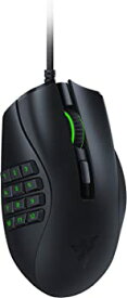 【中古】Razer Naga X MMO ゲーミングマウス 16ボタン 軽量 85g 18000 DPI 5G 高性能オプティカルセンサー 柔らかい布巻ケーブル Chromaライティング【日