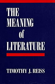 【中古】The Meaning of Literature