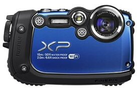 【中古】FUJIFILM デジタルカメラ XP200BL ブルー 1/2.3型 正方画素CMOS 光学5倍ズーム F FX-XP200BL