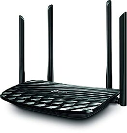 【中古】(非常に良い)TP-Link WiFi 無線LAN ルーター 11ac MU-MIMO ビームフォーミング 全ポートギガビット デュアルバンド AC1200 867 + 300Mbps Archer C6