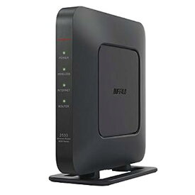 【中古】(非常に良い)BUFFALO WiFi 無線LAN ルーター WSR-2533DHPL2/NB 11ac ac2600 1733+800Mbps IPv6対応 デュアルバンド 4LDK 3階建向け 簡易パッケージ テレワー