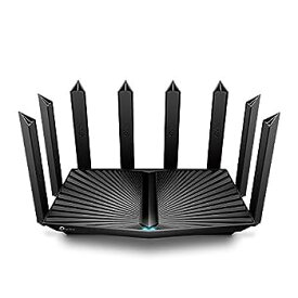 【中古】(非常に良い)TP-Link WiFi ルーター tri_band WiFi6 PS5 対応 無線LAN 11ax AX6600 4804 Mbps (5 GHz) + 1201 Mbps (5 GHz) + 574 Mbps (2.4 GHz) OneMesh対