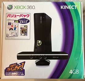 【中古】(非常に良い)Xbox 360 4GB + Kinect バリューパック(Kinectゲーム2本同梱)【メーカー生産終了】
