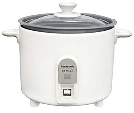 【中古】(非常に良い)パナソニック 炊飯器 1.5合 1人用炊飯器 自動調理鍋 ミニクッカー ホワイト SR-MC03-W