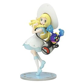 【中古】ポケモンセンターオリジナル フィギュア リーリエ&コスモッグ 1/8スケール PVC&ABS製 塗装済み完成品フィギュア