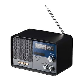 【中古】(非常に良い)サンスイ Bluetoothスピーカー AM/FMラジオ付き ブラック