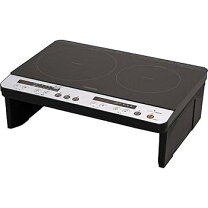 楽天市場】2口ihコンロ 脚付 ihk-w13s-b ブラックの通販