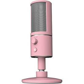 【中古】(非常に良い)Razer Seiren X USB コンデンサーマイク ストリーミング 実況 配信 Quartz Pink ピンク 単一指向性 PC Windows10 PS5 PS4【日本正規代理店品】 R